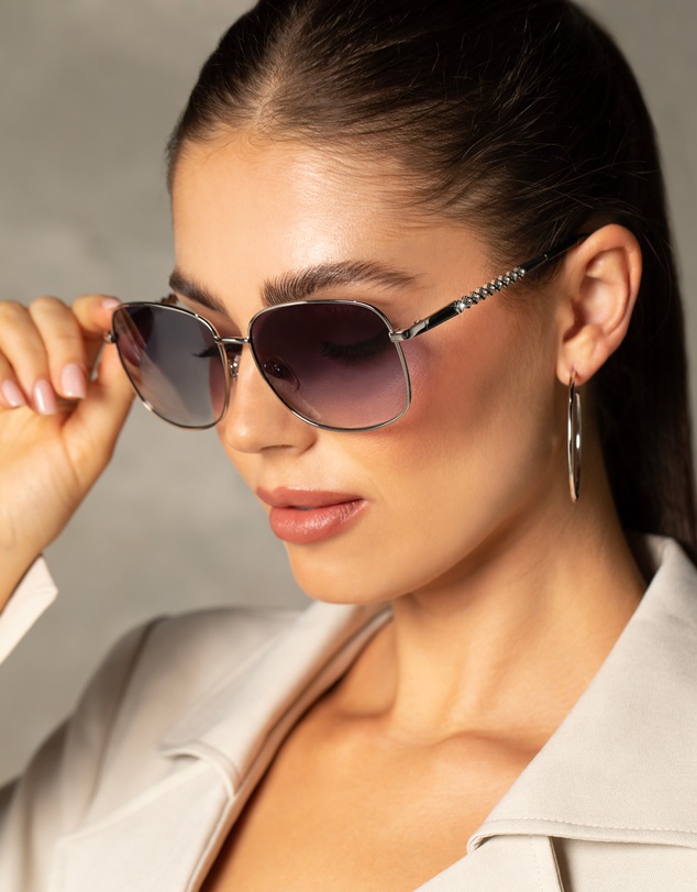 Mestige - Hillcrest Sunglasses embellished with crystals from Swarovski® - Silver