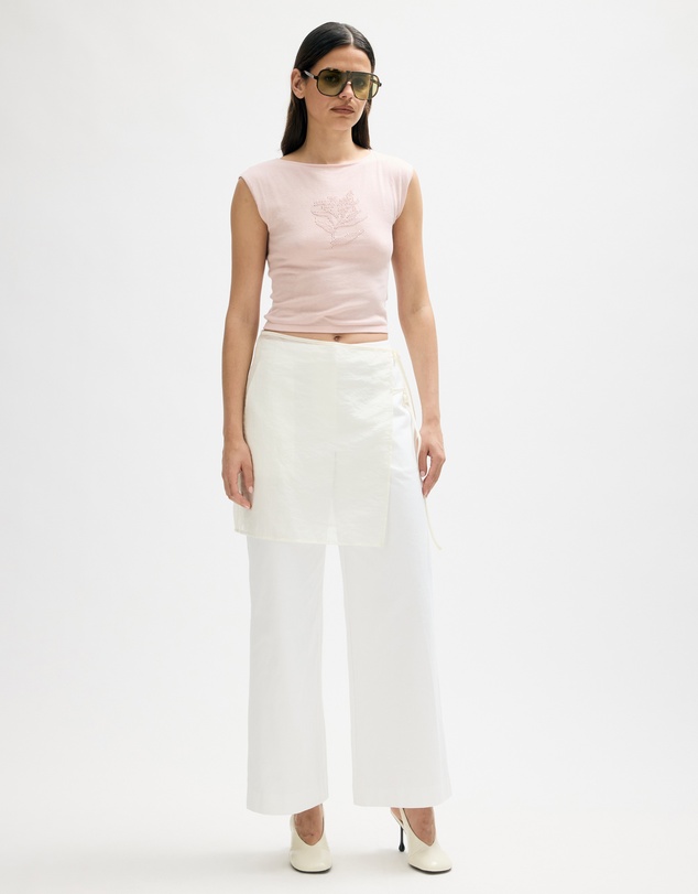 Minima Esenciales - Rhea Organic Cotton Pointelle Knit Tank