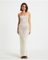 Subtitled - Calypso Crochet Midi Dress