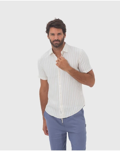 Coast Clothing - Short Sleeve Linen Shirt - Beach