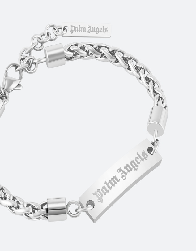 Palm Angels - Emidio SS Plaque Wheatchain Bracelet
