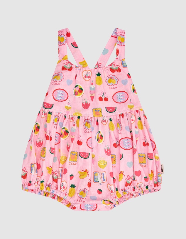 Huxbaby - Beach Club Paradise Tie Romper - ICONIC EXCLUSIVE - Babies