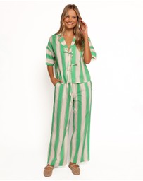 Petal & Pup - Shailene Pant - Green Stripe