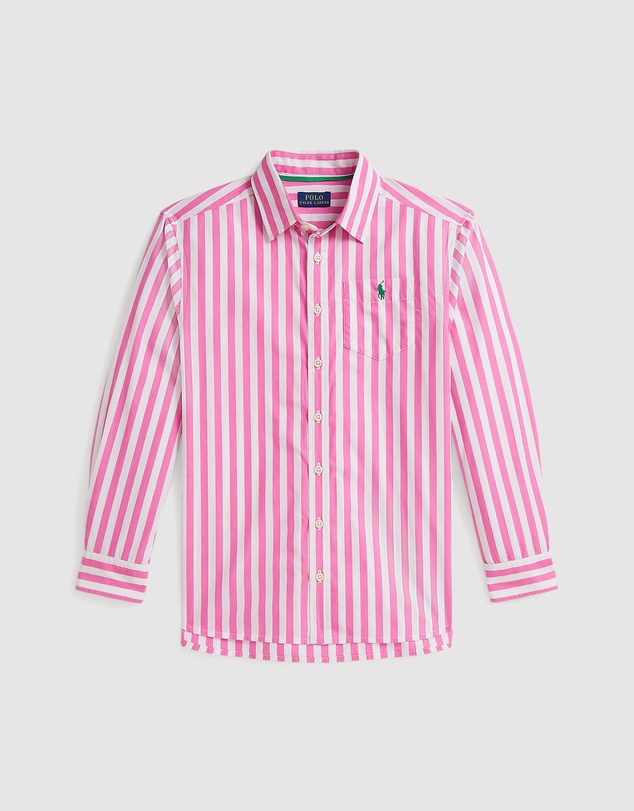 Polo Ralph Lauren - Striped Cotton Poplin Boxy Shirt - Teens