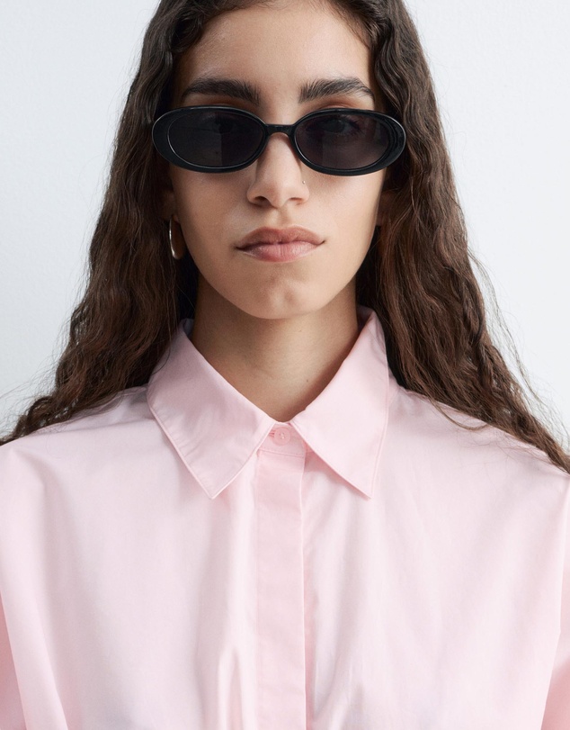 & Other Stories - Cotton Poplin Drawstring Shirt