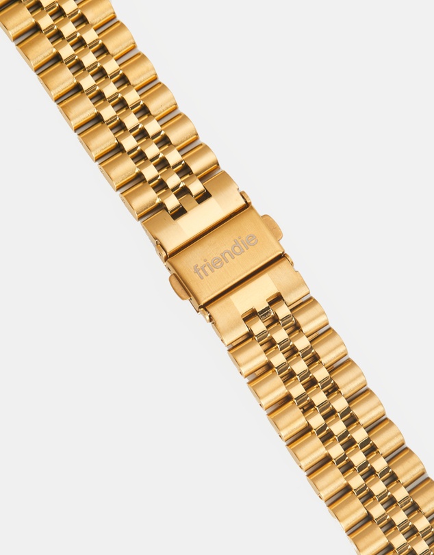 Friendie - Stainless Steel Link Bracelet Band - The Perth - Apple Watch Compatible