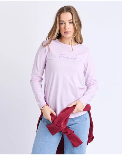 Foxwood - Signature Long Sleeve Tee Orchid