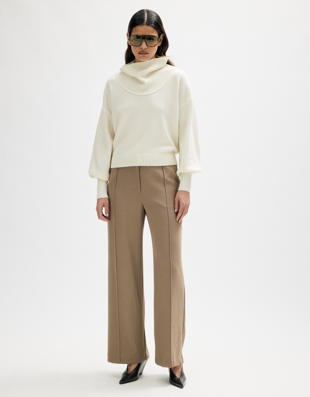 Minima Esenciales - Rian Wool Cashmere Funnel Neck Jumper
