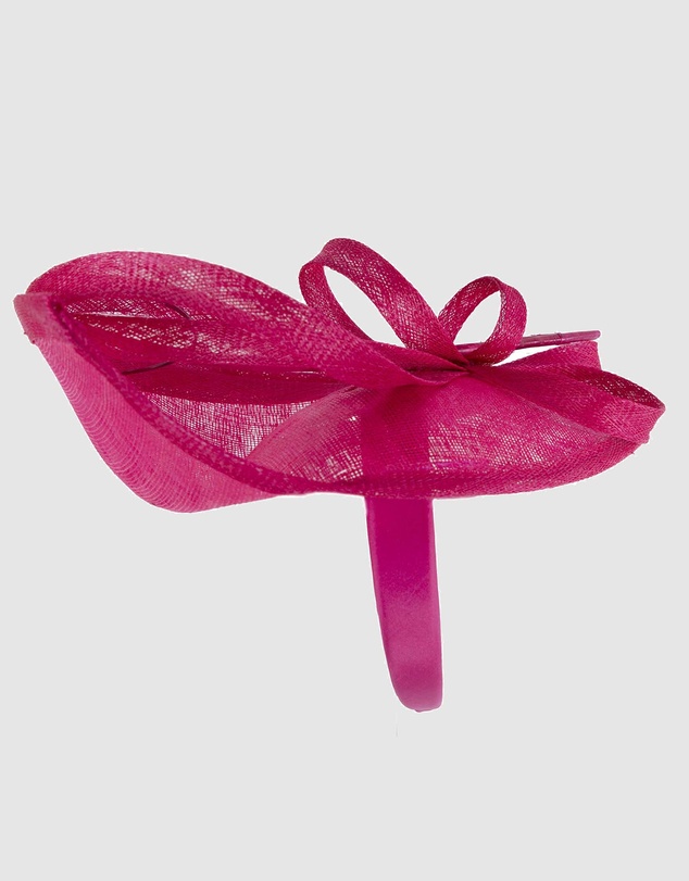 Max Alexander - Tall Fuchsia Racing Fascinator