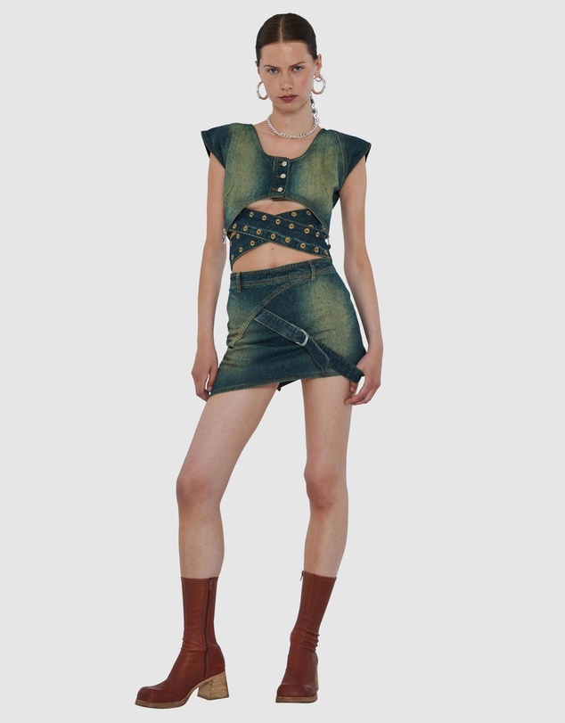 Cannari Concept - Mini Skirt With D-Ring