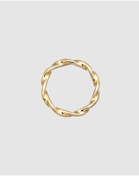 Elli Jewelry - Ring Twisted Brass Collection
