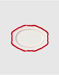 In The Roundhouse - Red Soft Scallop Dining Set