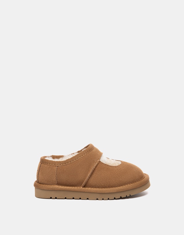 EVERAU - Australian Shepherd Ugg Carmella Kids Cow Suede Upper House Shoes