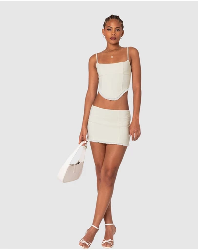 EDIKTED - Thora Woven Mini Skirt