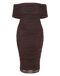 City Chic - Dana Mesh Midi Dress