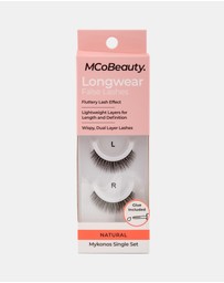 MCoBeauty - Longwear False Lashes Natural Single Set - Mykonos