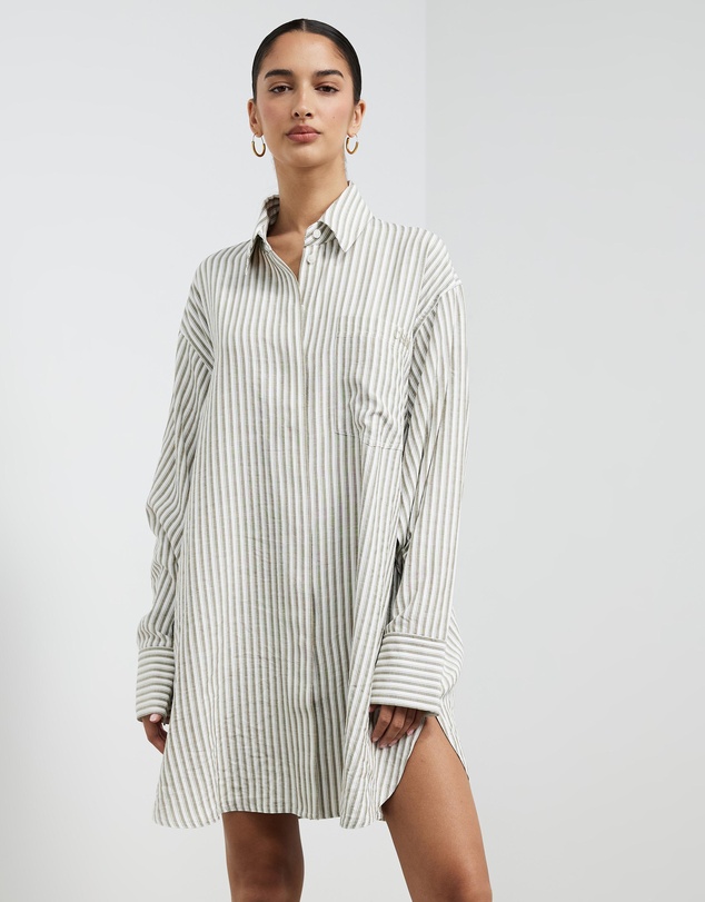Marcelo Striped Shirt Dress by Cu0026M CAMILLA AND MARC Online | THE ICONIC |  Australia