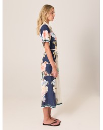 Fate + Becker - Solara Placement Print Shirt Dress