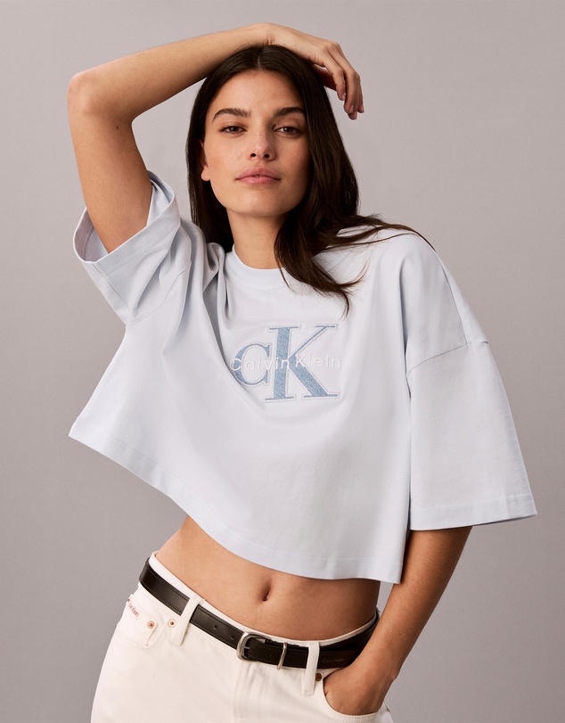 Calvin Klein Jeans - Denim Monologo Boxy T-Shirt