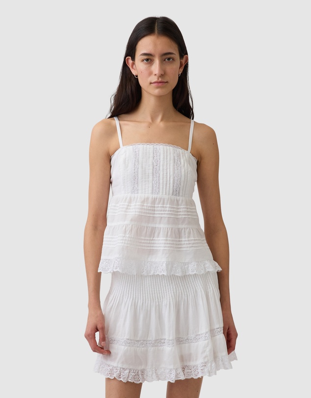 GAP - Sleeveless Lace Longline Top