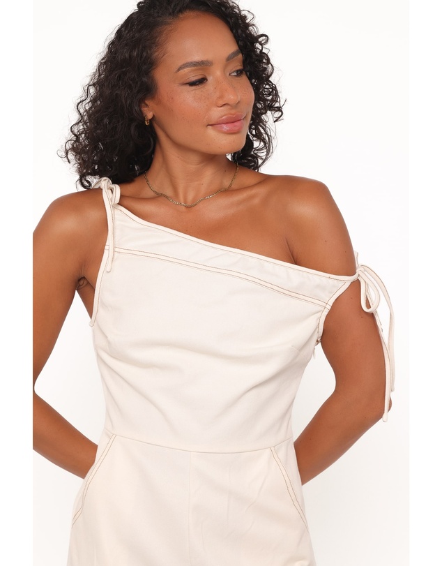 Petal & Pup - Tatum Off Shoulder Playsuit - Bone