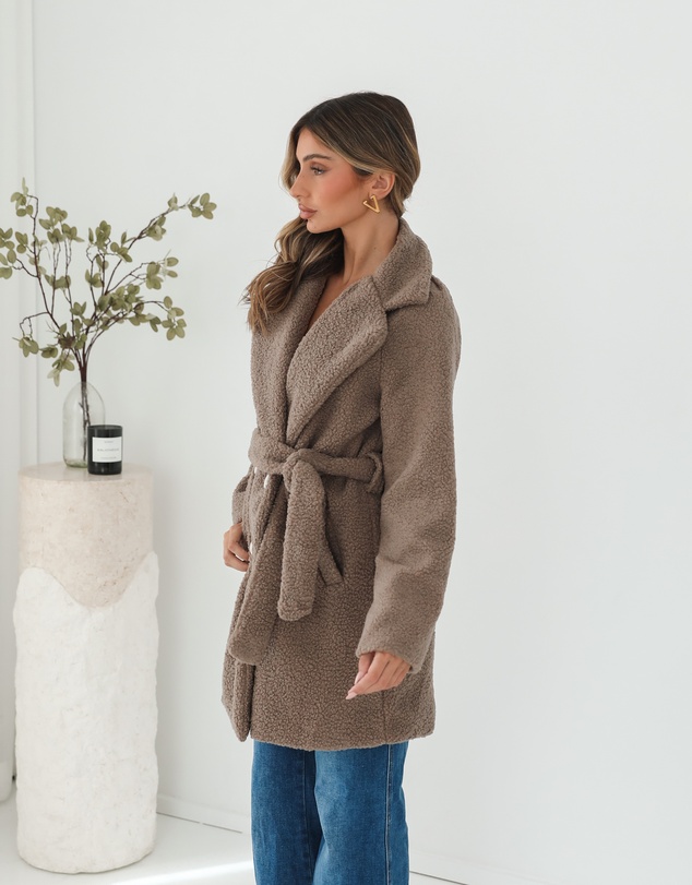 Esther & Co - Brienna Jacket - Taupe