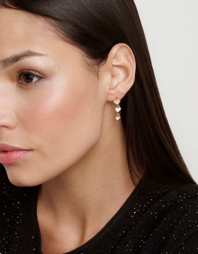 Ted Baker - SIA: Pearl Shimmer Heart Drop Earrings