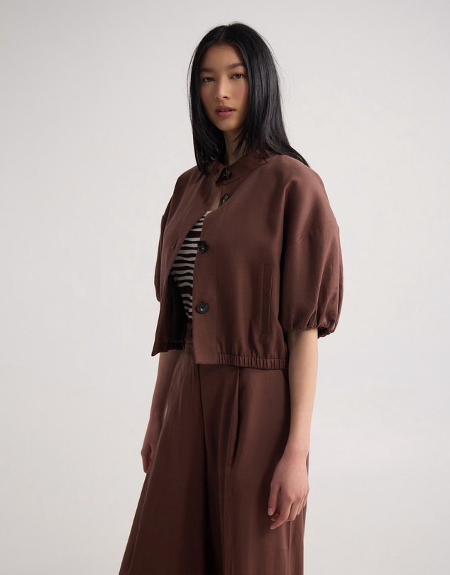 Oxford - Sasha Short Sleeve Crop Jacket