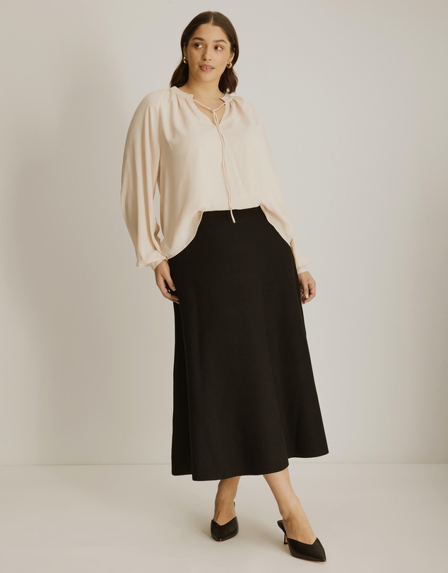 Atmos&Here Curvy - Mabel Midi Skirt
