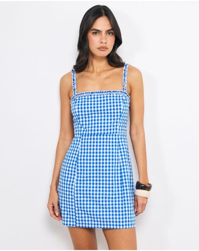 Cobalt Gingham