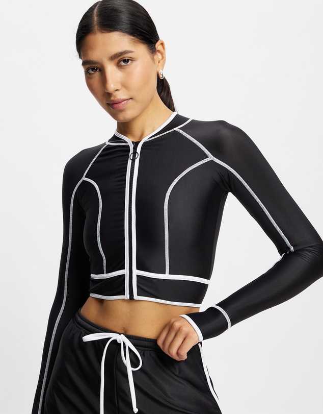 Duskii - Long Sleeve Classic Panel Rash Top