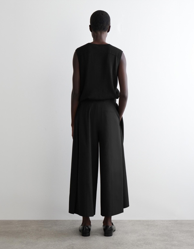 COS - Pleated Merino Wool Blend Culottes