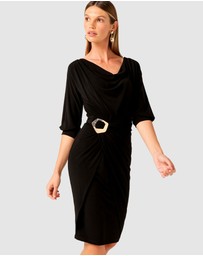 SACHA DRAKE - Cowl Tie Drape Dress