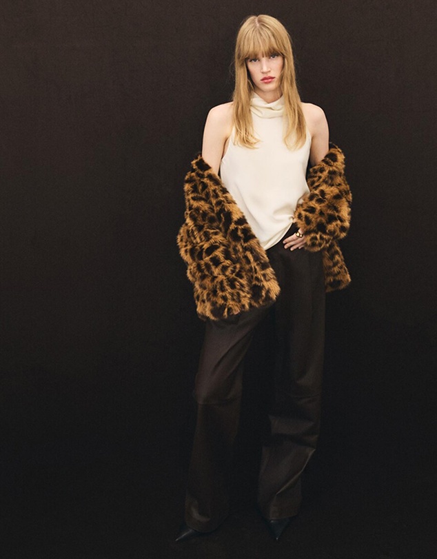M.N.G - Draped Neck Blouse