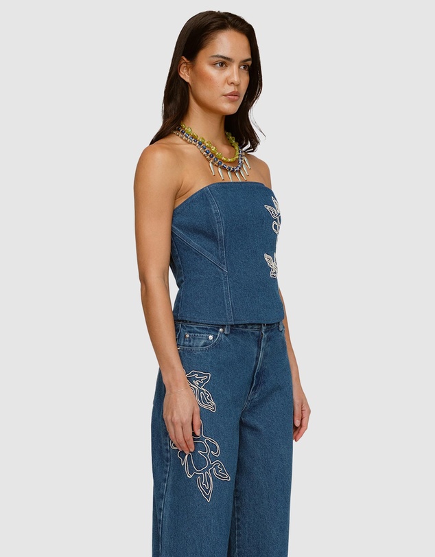 The Wolf Gang - Wynn Denim Bustier