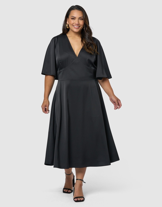 Pink Dusk by Curve Project - Seductive Secrets Midi Dress