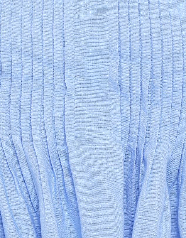 Petal & Pup - Cagnes Strapless Peplum Top - Blue