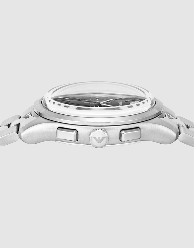 Emporio Armani - Silver Tone Chronograph Watch
