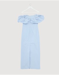 Revibe - Repaired Shona Joy Campbell Strapless Bubble Maxi Dress - AU 14
