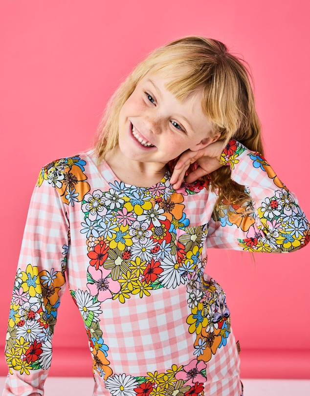 Kip&Co - Garden Wonders Organic Cotton LS Top Pants Pyjama Set - Kids-Teens