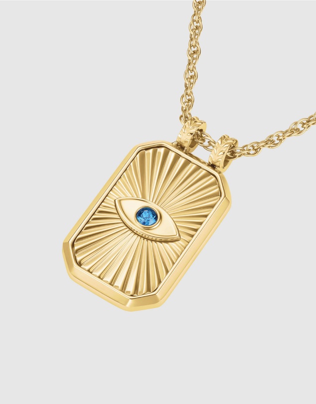 Rosefield - Evil Eye Amulet Gold-Tone Necklace