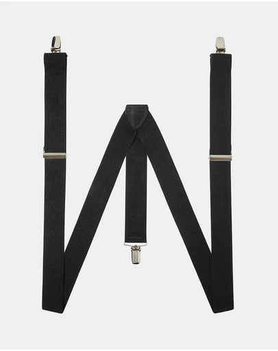 Buckle - Australian Made Plain Y Back Braces. 35mm width.