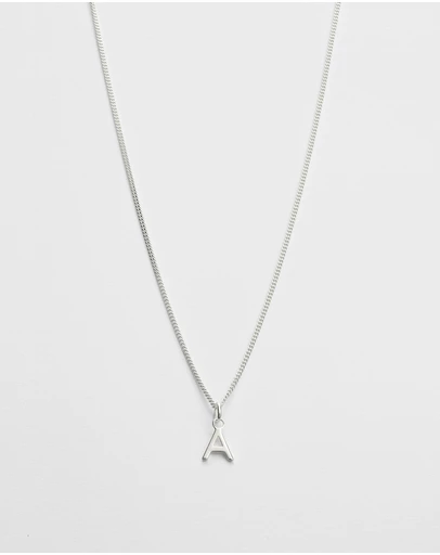 Kirstin Ash - A Outline Initial Necklace
