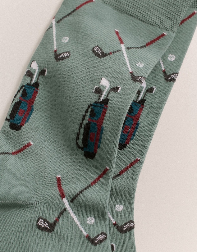 Trenery - Golf Caddy Sock in Jade Green