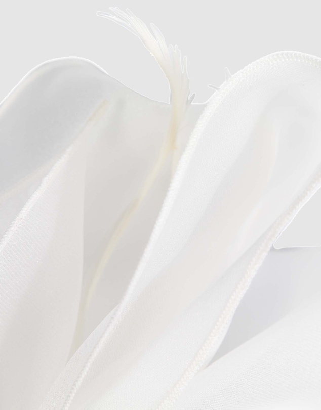 Max Alexander - White Organza Bow Fascinator