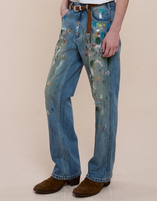 Found - Multi Color Painter Jeans