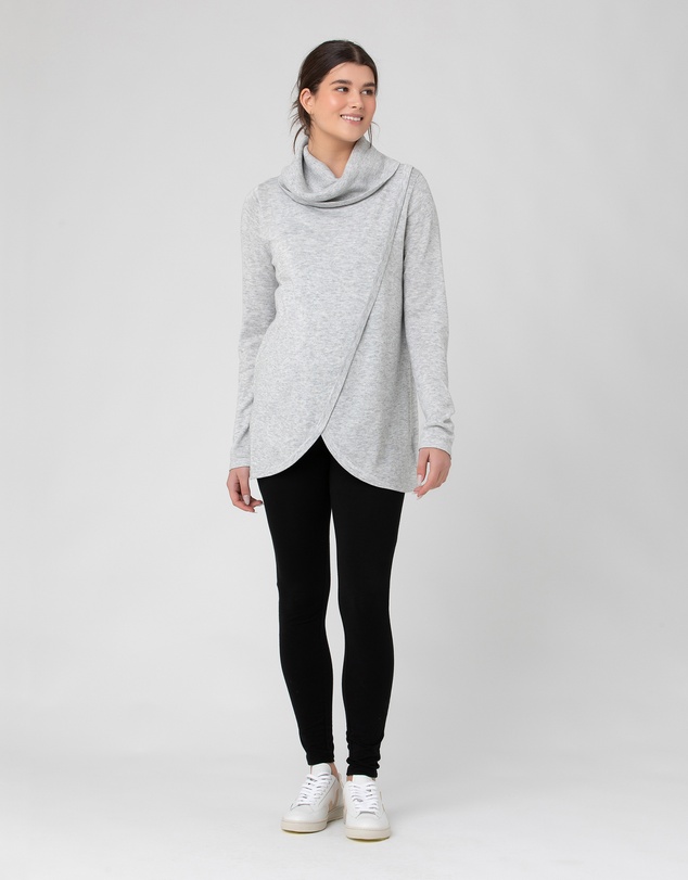 Ripe Maternity - Cowl Neck Nursing Knit