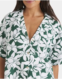 Roxy - Womens Khloe Salty Water Short Sleeve Shirt