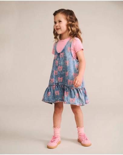 Huxbaby - Strawberry Creme Rib Tee - Babies-Teens