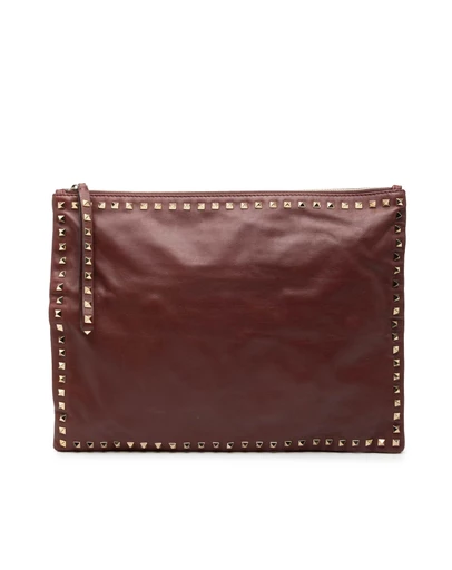 Pre-Loved by Azura Reborn - Pre-Loved Large Leather Rockstud Clutch
